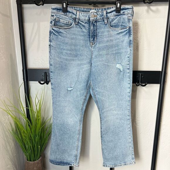 Old Navy flare ankle high rise jeans size 12 - Picture 2 of 14